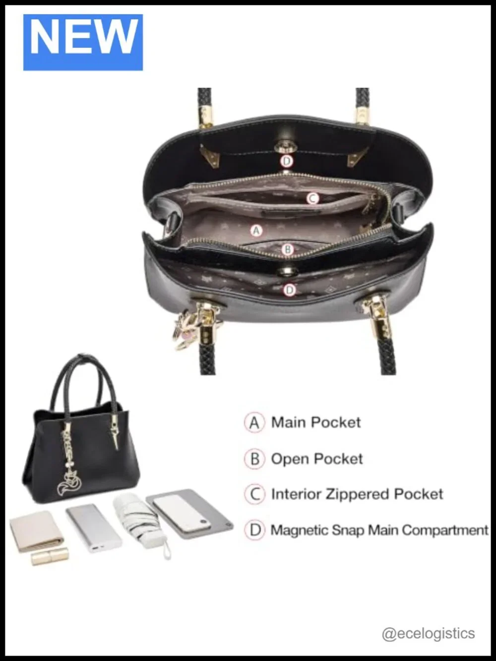 Genuine Leather Top Handle Satchel Crossbody Bag Women Purse